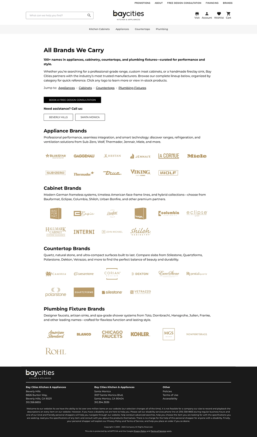 Brands Page