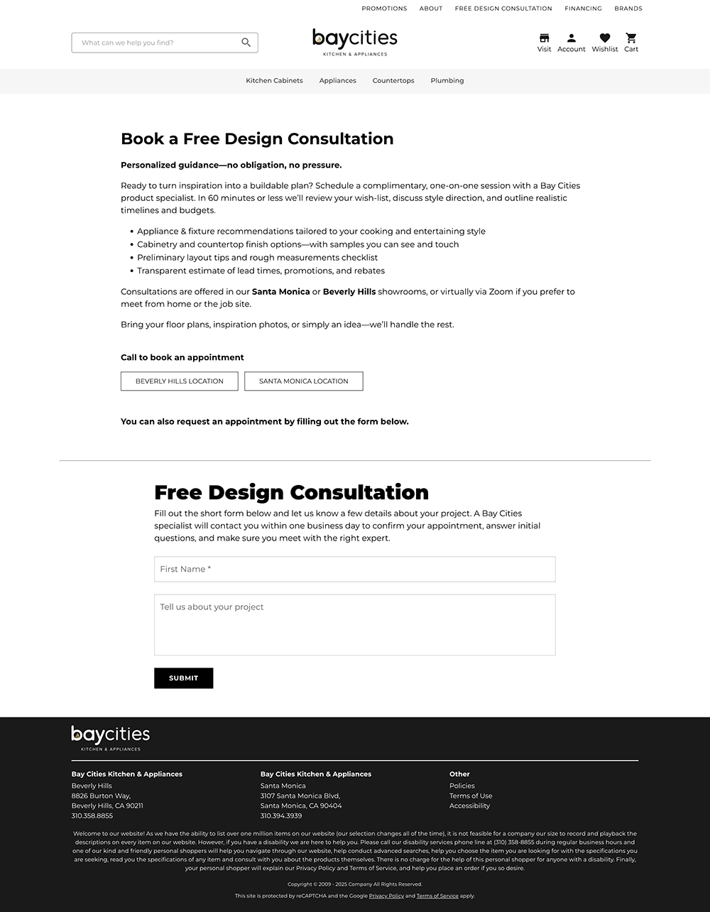 Design Consult Page