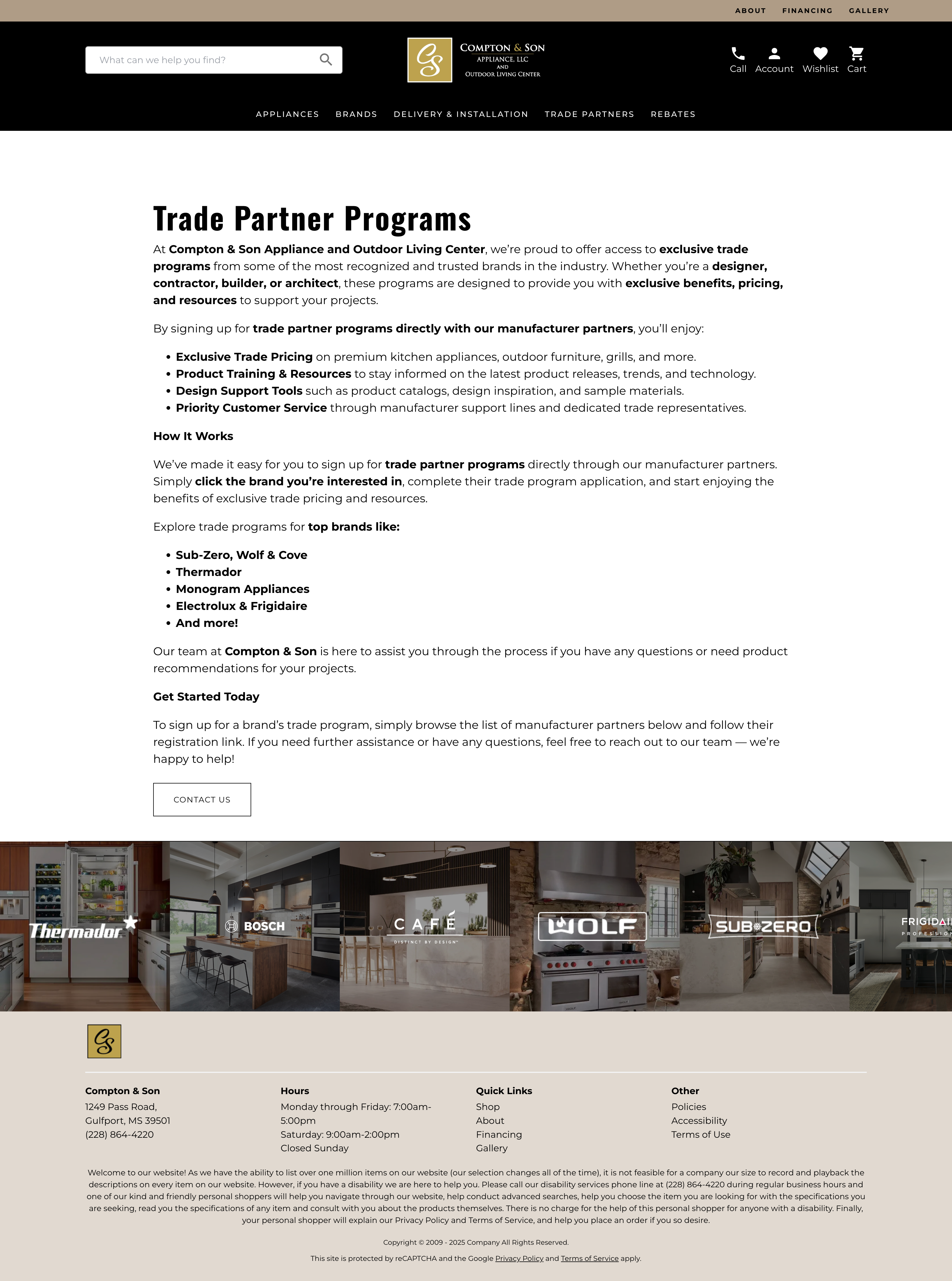 Custom Tradeshow Page