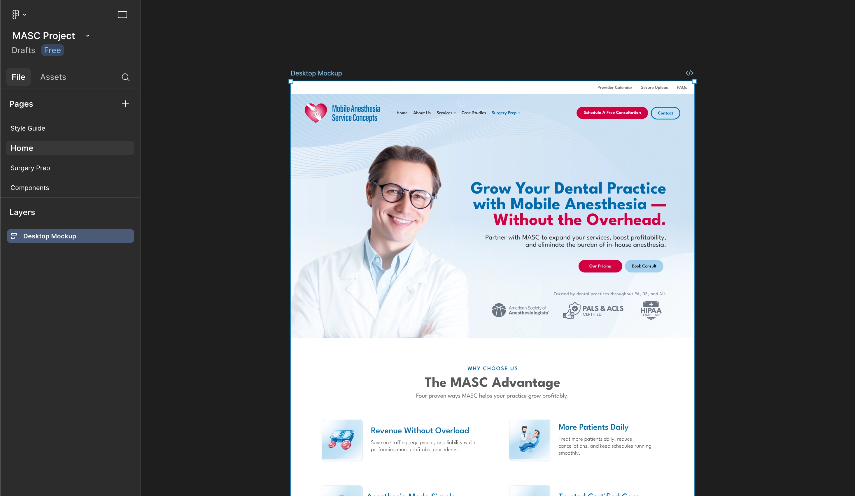 Home High Fidelity Mockup