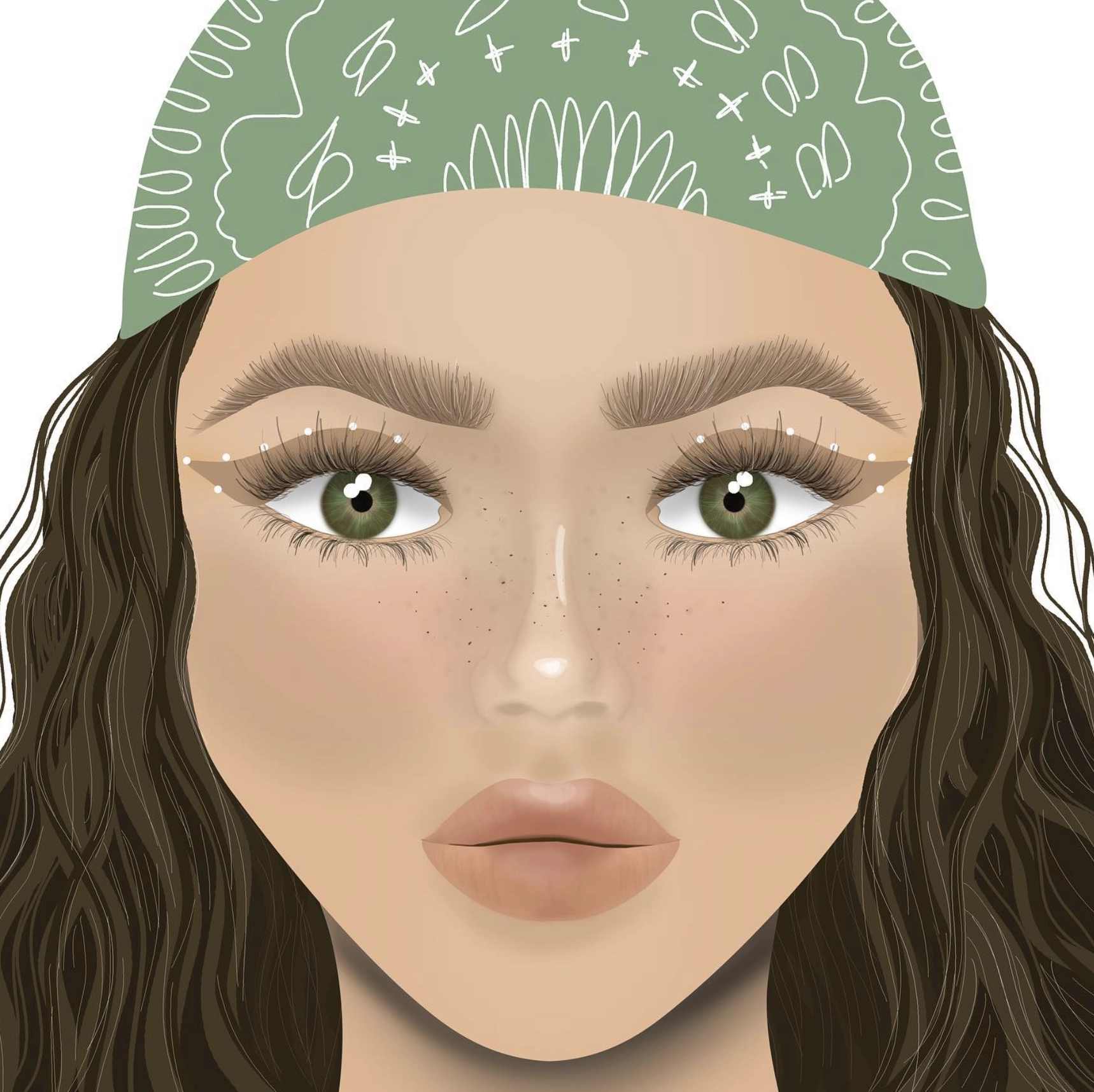 Paisley Bandana Girl Digital