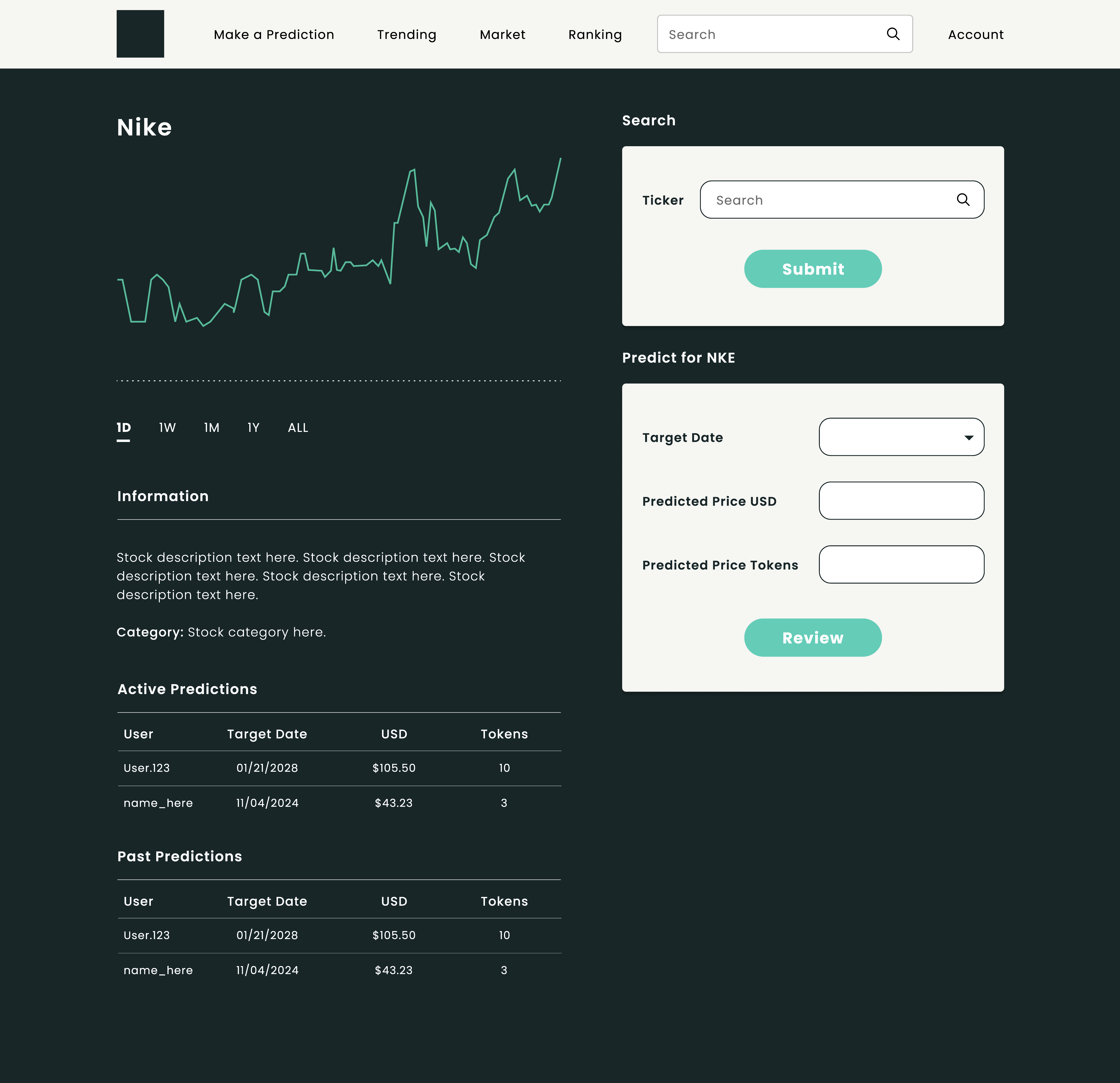 Sharpify Trading Main Page